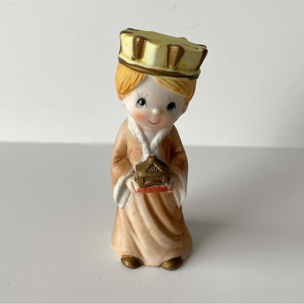 Vintage Frankel Porcelain Nativity Set Scene 7 Pieces - Picture 14 of 16